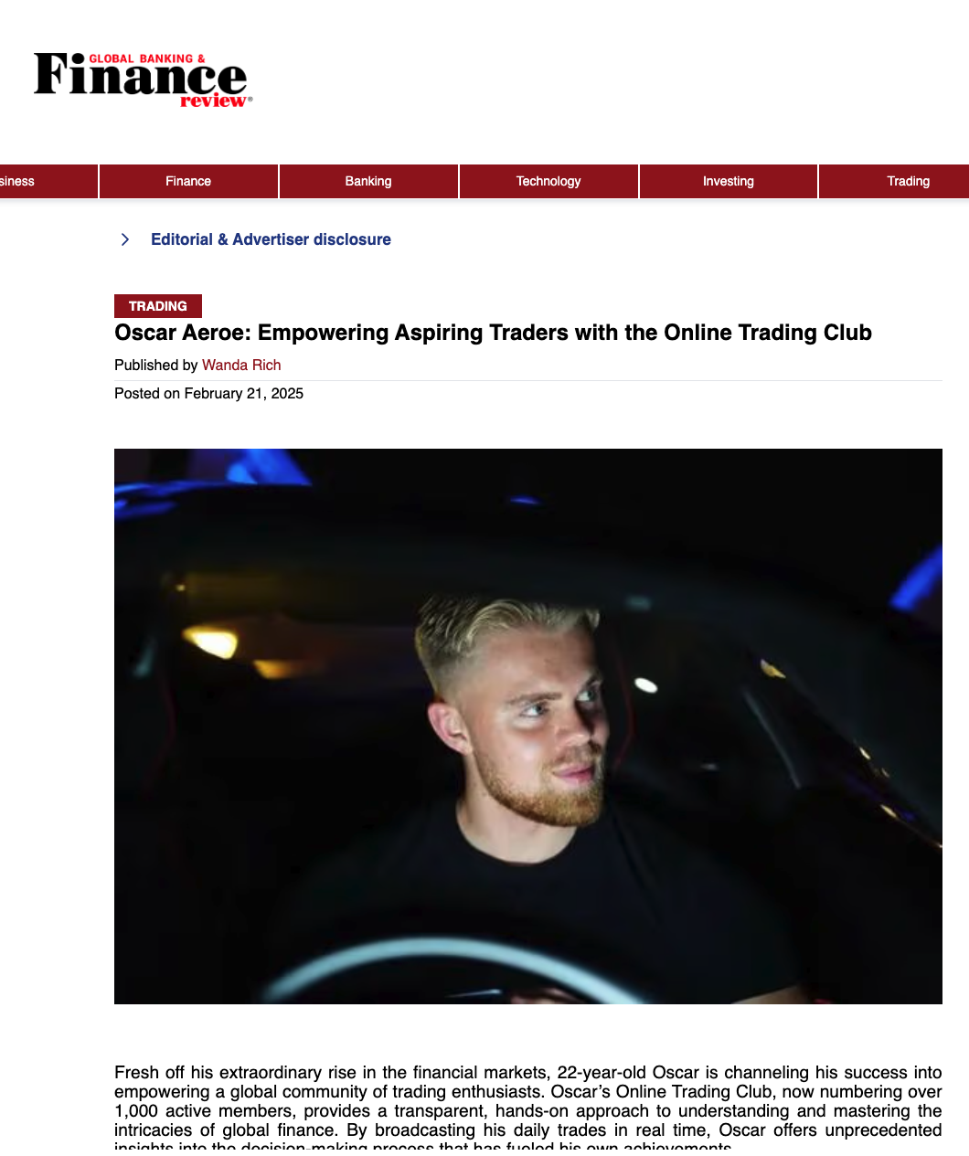 Online Trading Club media feature 2